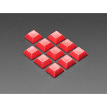 Red DSA Keycaps for MX Compatible Switches - 10 pack