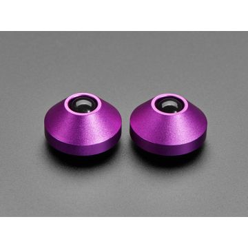 Purple Anodized Aluminum Bumper Feet - Pack of 2