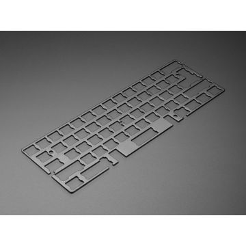 Anodized Black Aluminum Metal Keyboard Plate for GH60 Cases