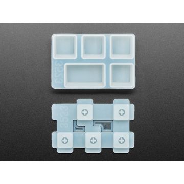 4 x 1U and 1 x 1.75U "Caps Lock" Silicone Keycap Molds