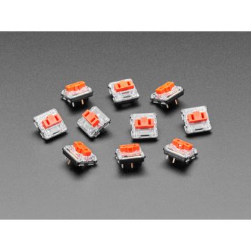 Kailh CHOC Low Profile Red Linear Key Switches - 10-pack