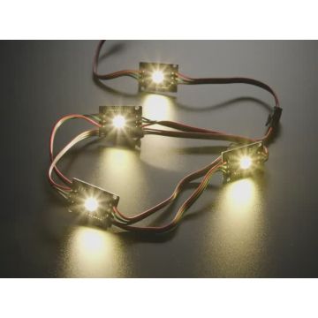 Ultra Bright 4 Watt Chainable RGBW NeoPixel LED - Warm White