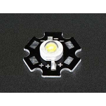 1 Watt Cool White LED - Heatsink Mounted
