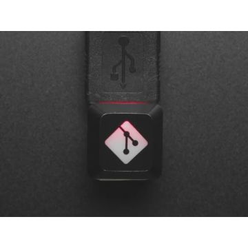 Etched Glow-Through Keycap with GIT Logo