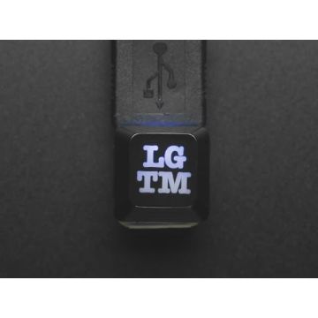 Etched Glow-Through Keycap with LGTM (Looks Good To Me) Acronym