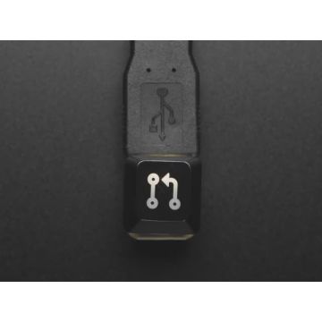 Etched Glow-Through Keycap with Pull Request Logo