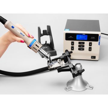 Lead-Free Hot Air Gun Soldering Rework Station w/ Four Nozzles