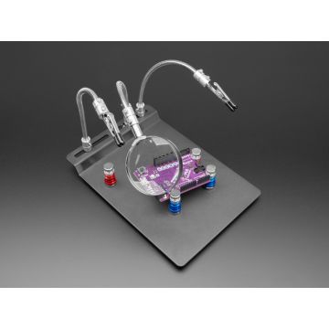 Metal Rework Station Stand with Two Clips and Four PCB Holders