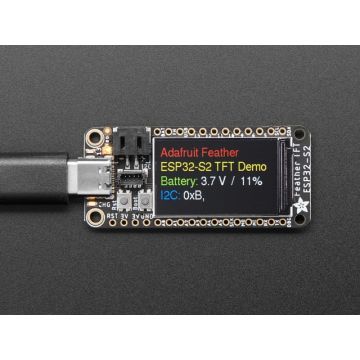 Adafruit ESP32-S2 TFT Feather - 4MB Flash, 2MB PSRAM, STEMMA QT