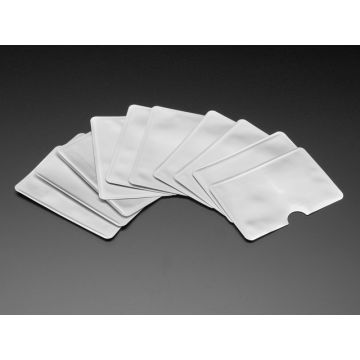 Silver RFID Blocking Card Sleeves (10-pack)
