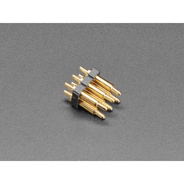 Through Hole Dual Inline Pogo Pin Header - 2x3 with 0.1" Spacing