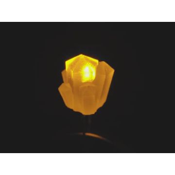 dLUX-dLITE Yellow Crystal Shape LEDs 5 Pack by Unexpected Labs