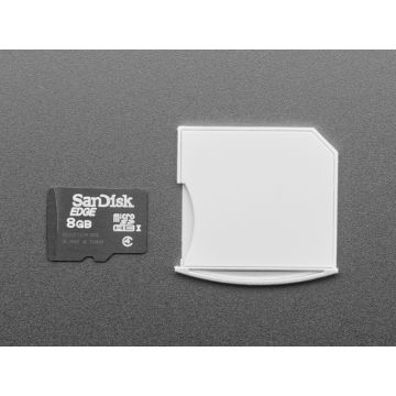 White Shortening microSD to SD Card Adapter