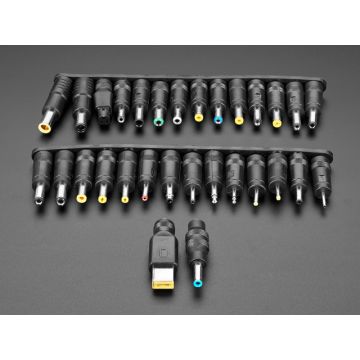 30 Piece 5.5 / 2.1mm to DC Barrel Jack Adapter Kit