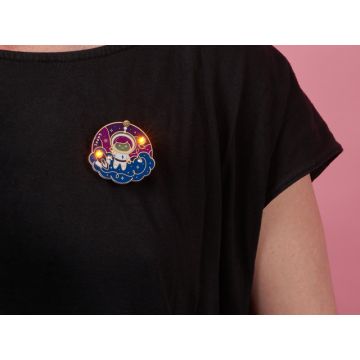 Space Girl Badge Soldering Kit by Maker Queen
