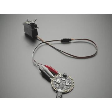 Shrouded Servo to Alligator Clip Cable - 17cm long