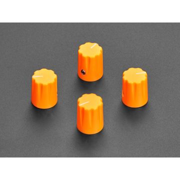 Orange Micro Potentiometer Knob - 4 pack