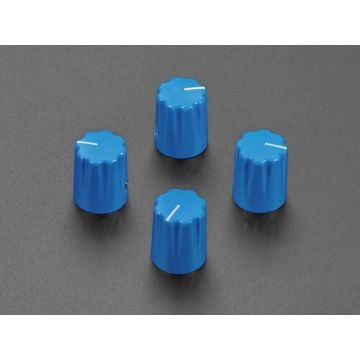 Blue Micro Potentiometer Knob - 4 pack