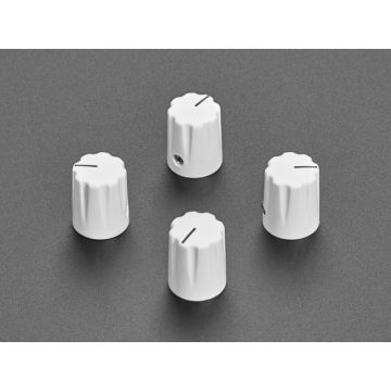 White Micro Potentiometer Knob - 4 pack