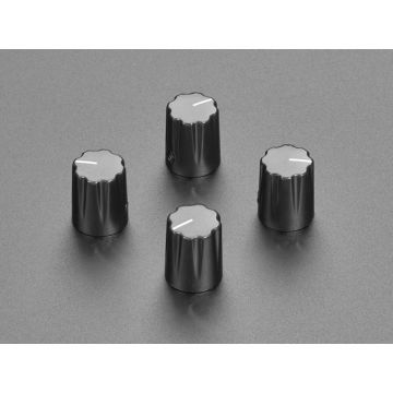 Black Micro Potentiometer Knob - 4 pack