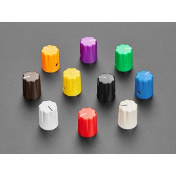 Multi-Color Micro Potentiometer Knob -  Rainbow 10 pack