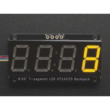 Assembled Adafruit 0.56" 4-Digit 7-Segment Display