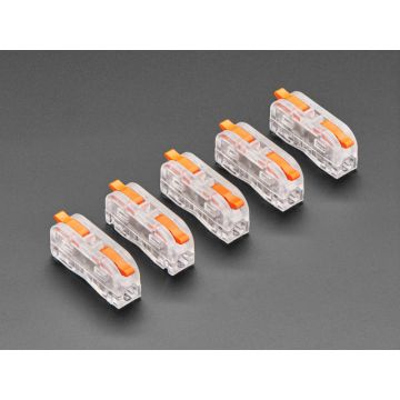 Snap Action 1-to-1 Wiring Block Connector - Pack of 5