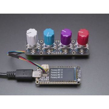 Adafruit I2C Quad Rotary Encoder Breakout with NeoPixel