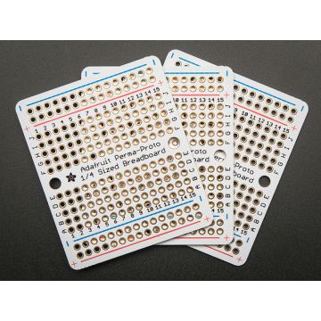 Adafruit Perma-Proto Quarter-sized Breadboard PCB - 3 Pack!