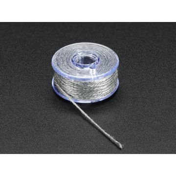 Stainless Thin Conductive Yarn / Thick Conductive Thread - 30 ft