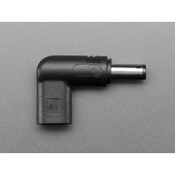 USB Type C PD to 5.5mm/2.1mm Barrel Jack Adapter - 5V