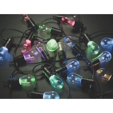 Cafe / Patio Light Bulb Strand with NeoPixel RGB LED - 20 Bulbs