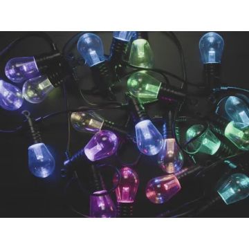 Cafe / Patio Light Bulb Strand with TM1814 RGBW LED - 20 Bulbs