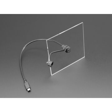 USB C Small Round Panel Mount Extension Cable