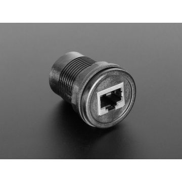 RJ-50 (10P10C) Round Panel Mount Adapter Plug