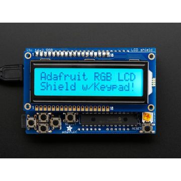 RGB LCD Shield Kit w/ 16x2 Character Display - Only 2 pins used!