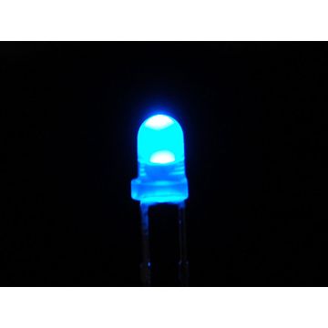 Diffused Blue 3mm LED (25 pack)