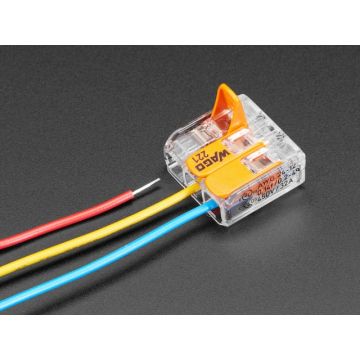 Snap-action 3-Wire Block Connector (12-24 AWG) - Pack of 3
