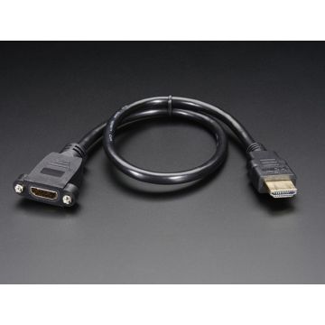 Panel mount HDMI Cable - 40 cm
