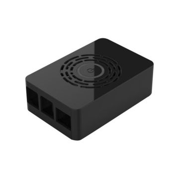 Multicomp Behuizing voor Pi 4B incl. Aan/Uit knop - Zwart