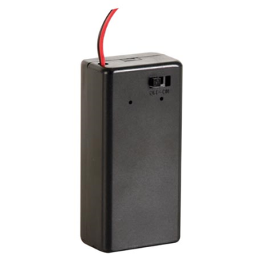 Batterijhouder voor 9Volt Batterij met On/Off Schakelaar