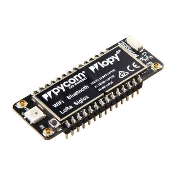 Pycom LoPy4 MicroPython enabled development board (LoRa, Sigfox, WiFi, Bluetooth)
