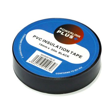 Isolatietape 19mm 33 meter lang ZWART