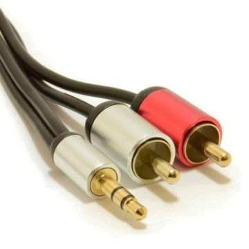 3.5mm Stereo Jack naar RCA Phono Cable - 1 Meter