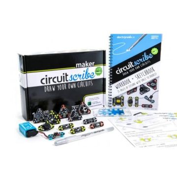 CircuitScribe Maker Kit 17-delig met Boekje Zilver