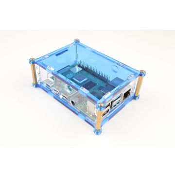 Raspberry Pi 4 Behuizing - Blauw