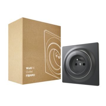 FIBARO Walli N Outlet type E - Antraciet