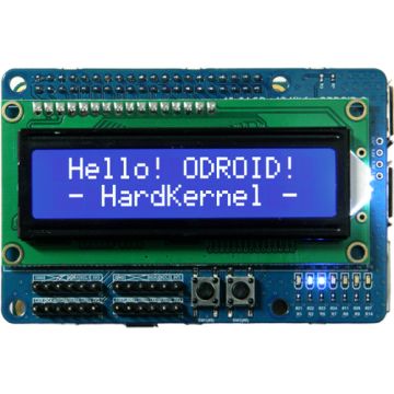 ODROID 16×2 LCD + IO Shield voor C4 Board