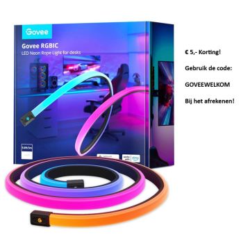 Govee RGBIC LED Neon Rope Light for desks (3m)