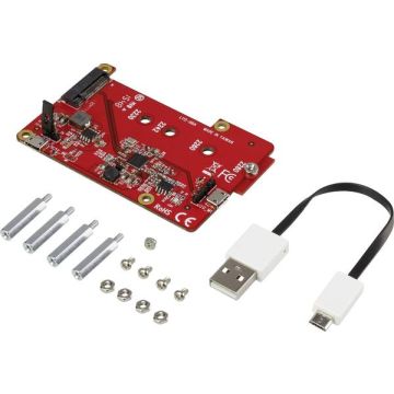 M.2 SATA SSD-uitbreidingsprintplaat voor de Raspberry Pi